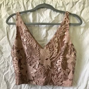 “Belle” Badgley Mischka top EUC, size 8